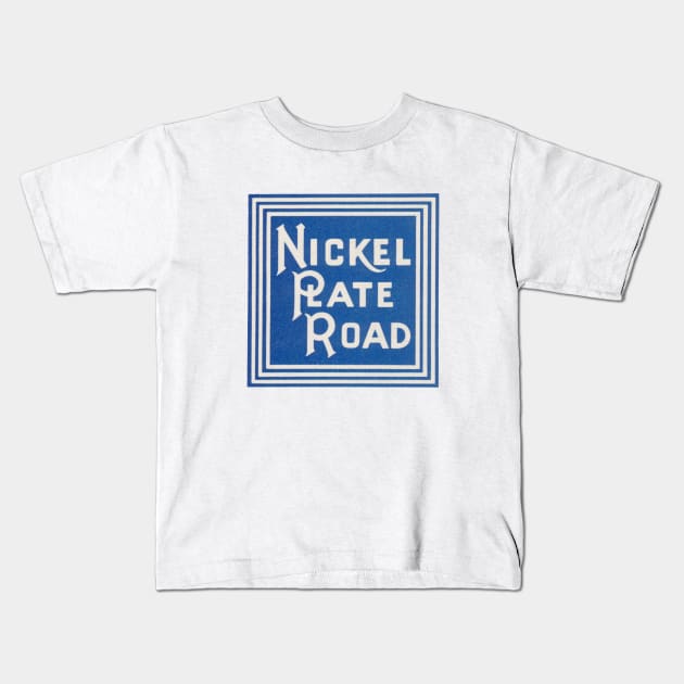 1940s Nickel Plate Road Railroad Kids T-Shirt by historicimage